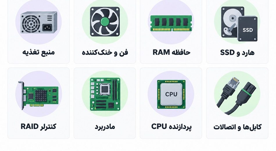 خرابی های رایج سرور HP/تعمیرات سرور HP 