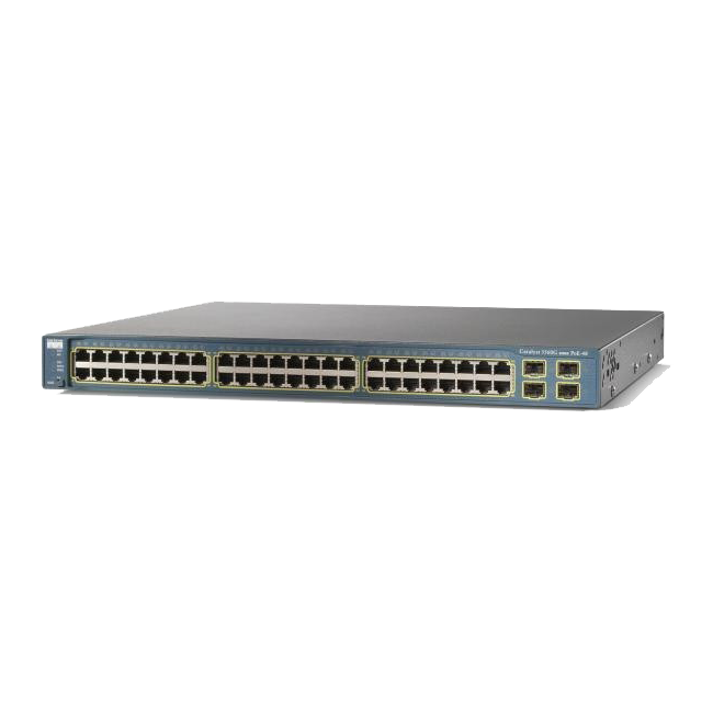 سوئیچ شبکه سیسکو مدل Cisco WS-C3750-48PS-S | شبکه ارغوان 021-41902