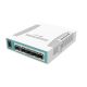 تصویر سوئیچ روتر ابری MikroTik CRS106-1C-5S هوشمند را نشان می دهد. 5x 1.25Gbps SFP پورت فیبر نوری هوشمند دارد.