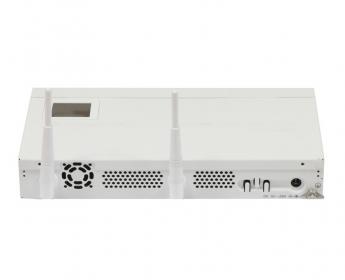 نمای پنل سوئیچ روتر ابر 24 پورت CRS125-24G-1S-2HnD-IN میکروتیک را نشان می دهد.