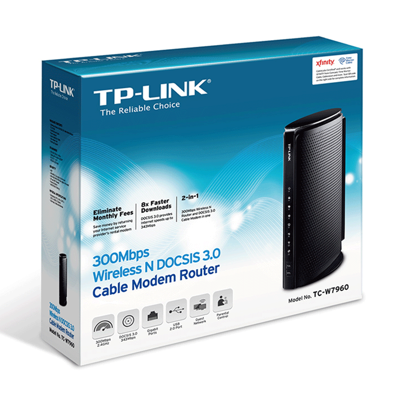مودم تی پی لینک مدل TC-W7960 با پشتیبانی از ADSL و VDSL