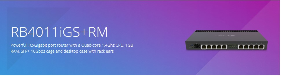  RB4011iGS+RMیک انتخاب عالی برای کسانی است که به دنبال یک روتر قدرتمند، ایمن و انعطاف پذیر هستند. مشخصات آن، همراه با RouterOS قدرتمند، عملکرد استثنایی را برای شبکه های سازمانی و ISP‌ها تضمین می‌کند. 