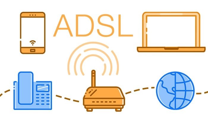 تنظیمات اینترنت مخابرات برای ADSL