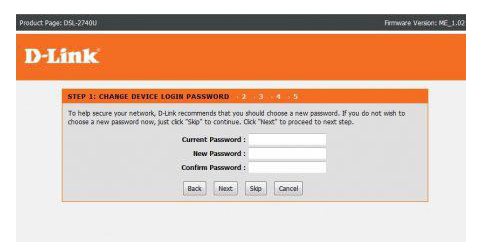 تنظیم رمز عبور در مودم دی لینک برای تنظیمات اینترنت مخابرات