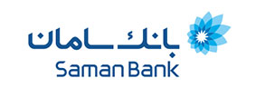 لوگوی بانک سامان در زمینه سفید