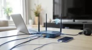 راه‌اندازی مودم خانگی شامل 11 گام عملی با اتصال لپ‌تاپ، موبایل و تلویزیون هوشمند به اینترنت از طریق مودم ADSL و VDSL و کابل‌کشی شبکه خانگی