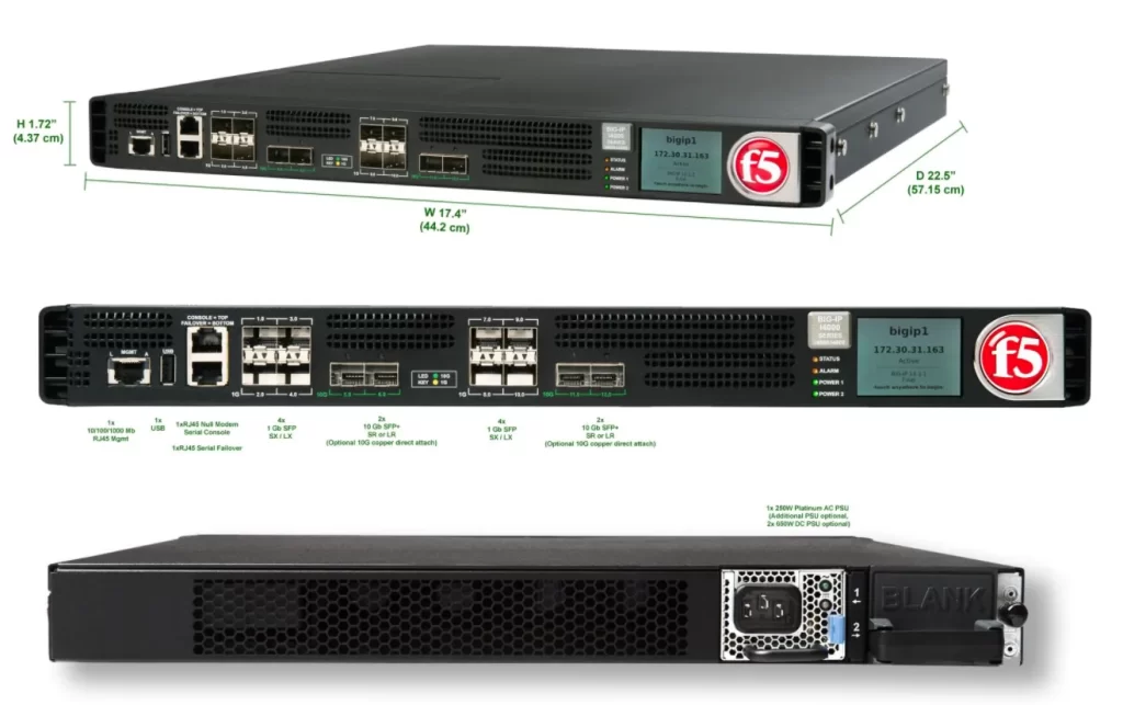 این تصویر نمایی از دستگاه‌های F5 BIG-IP i4600 و I4800 را نشان می‌دهد که از سری I4000 محصولات F5 Networks هستند.