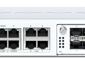فایروال Sophos XGS 4500 با طراحی 1U Rackmount، پورتهای متنوع شبکه و پشتیبانی از قابلیتهای امنیتی پیشرفته برای سازمانهای بزرگ.