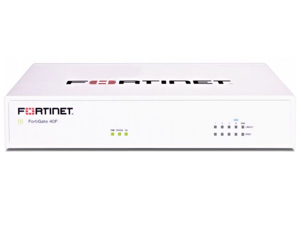 تصویر فایروال Fortinet FortiGate FG-40F با ۵ پورت گیگابیت مناسب دفاتر کوچک