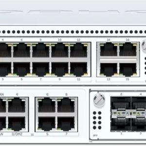 پنل جلویی فایروال Sophos XGS 6500 با پورتهای شبکه و درگاههای مدیریتی