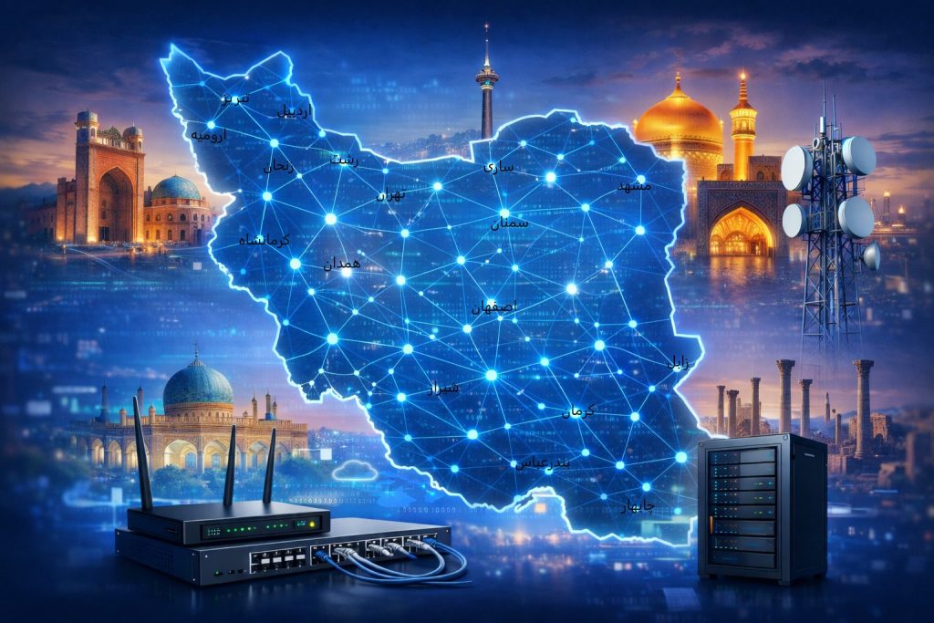 خدمات شبکه سازمانی در سراسر ایران – اجرای پروژه شبکه توسط ارغوان ارتباط